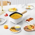 thumbnail image 2 of Audecook Hot Pot Electric 2L, Cermic Glaze Non-Stick Frying Pan 8 Inch, Portable Travel Cooker for Ramen/Steak/Fried Rice/Oatmeal/Soup, with Dual Pow, 2 of 6
