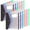 Multicolor7, variant on 12 Pack Plastic Envelope Document Folders with Label Pocket for Home Work Office Organization, A4 Letter Size, Binder Pocket Folders, Assorted Colors, Clear Poly Envelopes with Snap Button Closure