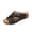 Black2, variant on Zefriona Women's Casual Wedge Sandals Slip On Floral Open Toe Comfortable Summer Beach Slides Black Size 6