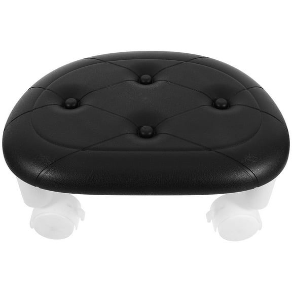 WASHWEPE Low Stool with Wheels Iron Plastic Pu Foams 1Set 13.2x10.2x5.9in