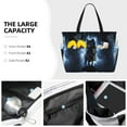 thumbnail image 3 of Naloa Night Scene of Wolves Large Capacity Beach Bag, Waterproof Sandproof Beach Swim Pool Bag Tote Bag for Women, 3 of 7