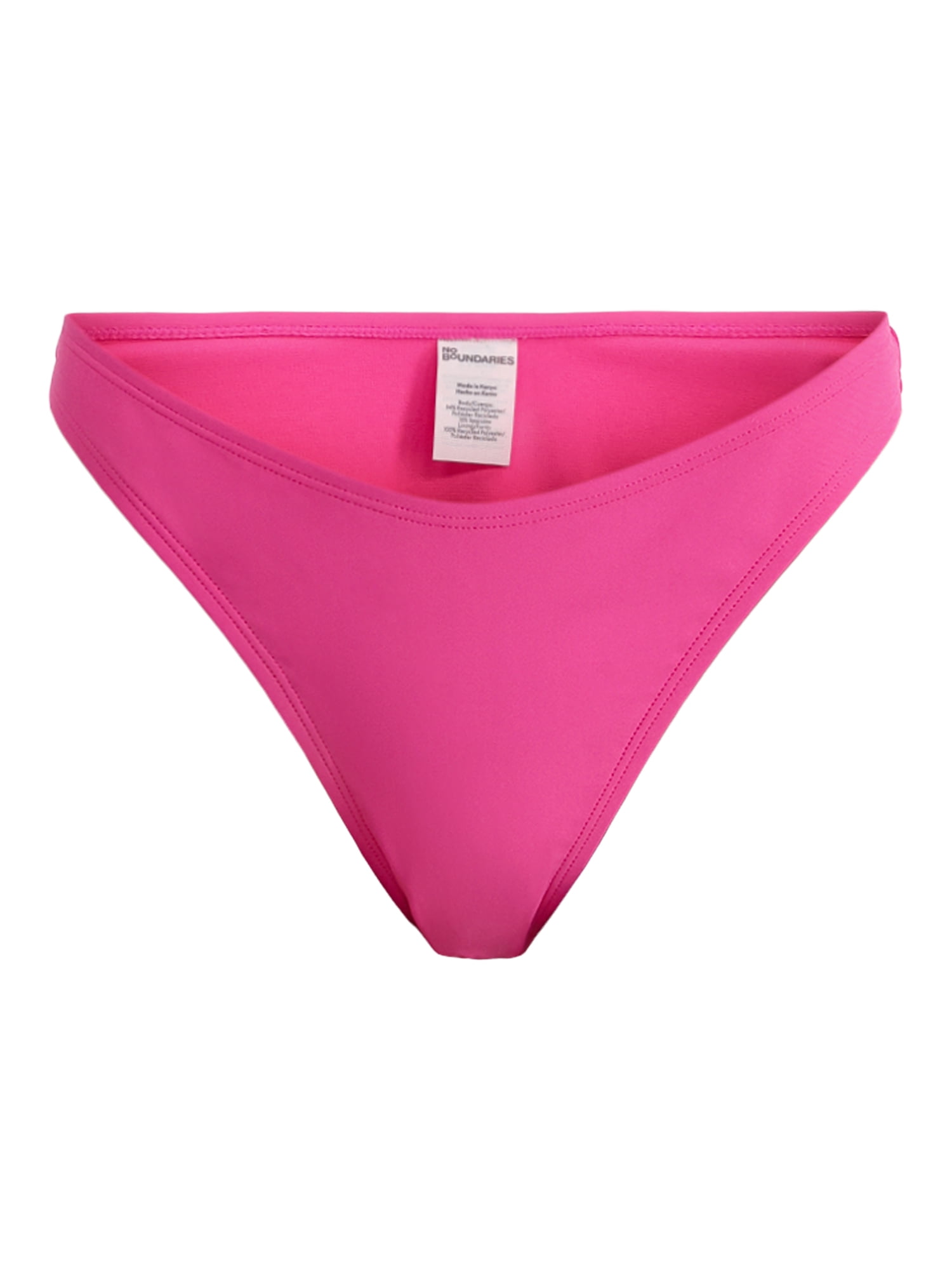 No Boundaries High Leg Mid Rise Cheeky Bikini Bottom, Sizes XXS-XL
