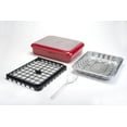thumbnail image 2 of Fancy Panz 2-in-1 Foil Pan Holder - Stackable, BPA Free, Made in USA - Red, 2 of 11