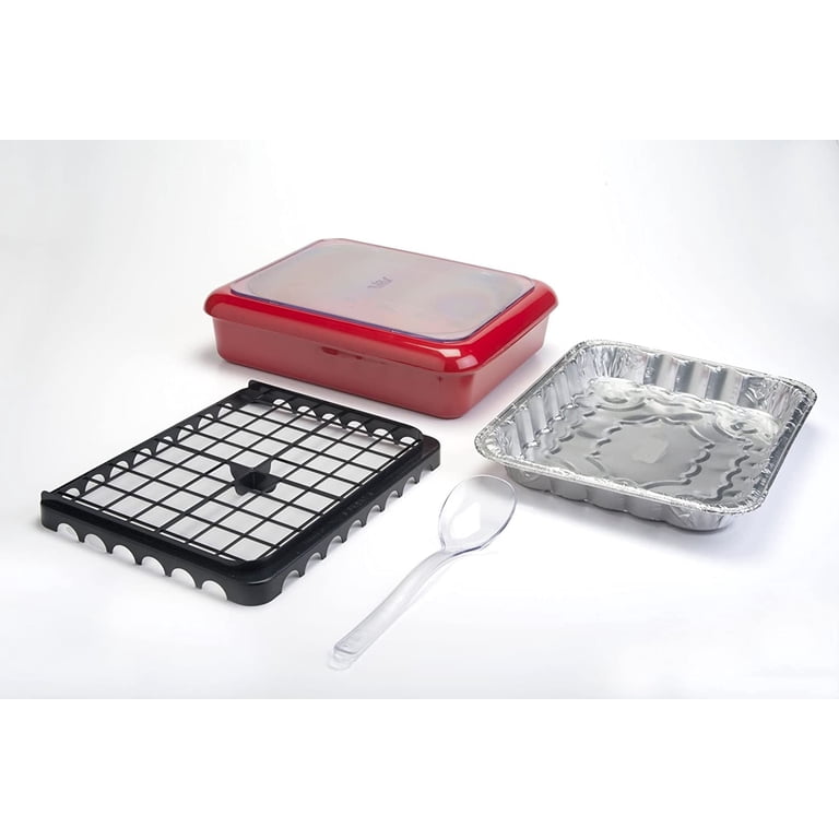 Fancy Panz Bundle - Navy Foil Pan Carrier With Charcuterie Insert, Made In USA