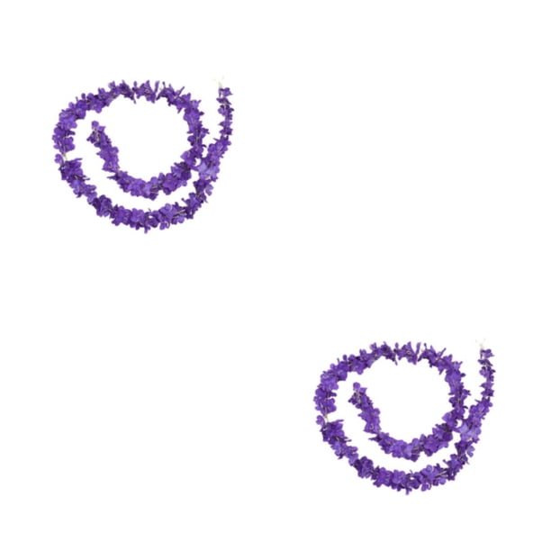 Guirnalda Moyic flores de seda artificiales Morado oscuro 2Conjunto