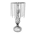 thumbnail image 1 of Portavelas de cristal Candelabros Soporte de florero para eventos de bodas Plata 7.87x17.72in Zulema Portavelas de pilar, 1 of 8