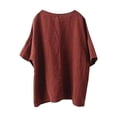 thumbnail image 5 of Pxiakgy Embroidered Boho Tops for Women Relaxed Fit Basic Tee Mexican Shirts Bohemian Tops 3/4 Length Sleeve Womens Tops Boho Shirts Lightweight Pullover Shirt Peasant Tops 3/4 Length Sleeve Shirts L, 5 of 5