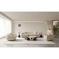 thumbnail image 2 of Tribeca Sofa and Accent Chairs with Solid Wood Frame in Cream - Set of 3, 2 of 17