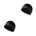 thumbnail image 3 of Qarigey Gorras holgadas Tela de malla a prueba de frío Casual Colores surtidos Gorro de moda Tejido Material premium Gorro de lana Negro Negro 2piezas Qarigey CBP307442, 3 of 6