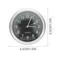 JiaHuin Car Metal Clock Stick On Digital Clock Decorative Clock For Car