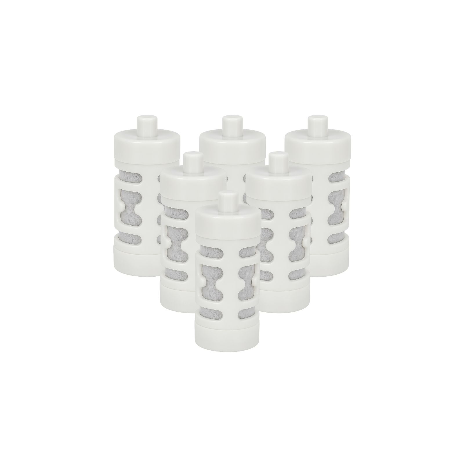 Nispira Activated Carbon Water Filter Replacement Compatible with Philips GoZero Everyday Water Bottle, 6 Pcs