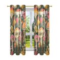 thumbnail image 7 of Yayeee Window Curtains Light Filtering 63"x52" Grommet Panel Pair Home Living Room Decor, Colorful Mushroom, 7 of 7