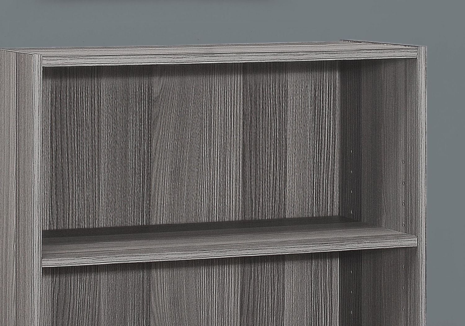 Monarch Specialties Bookshelf, Bookcase, 4 Tier, 36"h, Office, Bedroom, Laminate, Grey, Transitional
