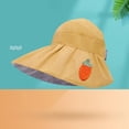 thumbnail image 4 of Sombrero de verano para mujer, sombrero de para el sol, sombrero de pesca plegable para exteriores, sombrero de playa Amarillo Yuyangstore Sombrero de sol para mujer, 4 of 8