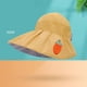 thumbnail image 4 of Sombrero de pescador ancho para mujer, con estampado de frutas bordadas, sombrero de playa moderno de pescador Amarillo, 4 of 9