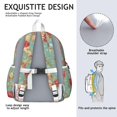 thumbnail image 5 of Pioneer Flower Backpack for School,Cute School Bag,Schoolbag with Adjustable Shoulder Straps & Padded Back,13.4"x11"x4.7", 5 of 6