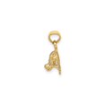 thumbnail image 4 of 14K Gold 3-D Textured Mini Frog Facing Down Charm, 4 of 4