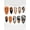 Coral Orange, variant on 10pcs Halloween Medium Almond Shape Press-On Nails, 3D Pumpkin Black Spider Web Bat Print French Tips, Suitable For Girls And Women Daily Wear, Holiday Party And Gift