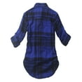 thumbnail image 3 of Matchstick Women Long Sleeve Flannel Plaid Checked Shirt (XS-XXL), 3 of 3