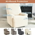 thumbnail image 4 of Recliner Slipcovers 4-Pieces Recliner Covers Recliner Couch Covers Recliner Chair Cover Non Slip Reclining Slipcovers with Storage Pockets Furniture Protector for Living Room, 4 of 8