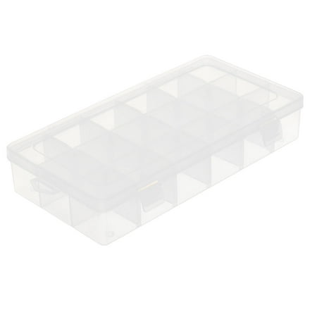 Household Jewelry Craft Tools Plastic Adjustable Storage Divider Case Box Clear