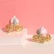 thumbnail image 5 of Sonducket Adornos de carruaje de calabaza portátil joyero multiusos hueco delicado diseño especial organizador hogar boda Ropa, zapatos y accesorios Miscelánea Rosa Sonducket AP015859-01, 5 of 6