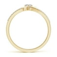 thumbnail image 2 of Angara Ring - Diamond Promise Ring for Women in 14K Yellow Gold - April Born Jewelry | 3.1mm Natural Diamond Heart Promise Ring (Ring Size = 4.5), 2 of 10