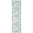 thumbnail image 1 of Safavieh Cambridge 2'6" X 8' Hand Tufted Wool Rug in Blue and Ivory, 1 of 9