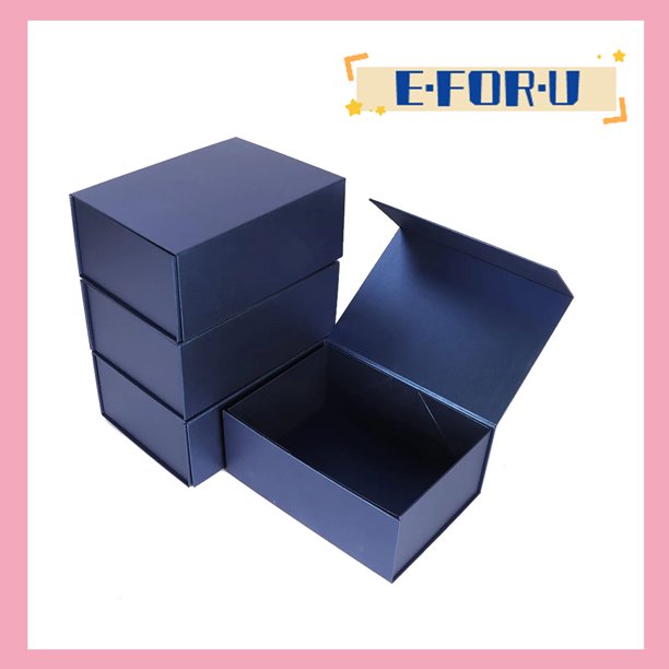 4 Pack Gift Boxes with Closure Lids, Gift Wrap Box