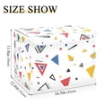 thumbnail image 5 of Yayeee Collapsible Cube Storage Bin with Lid Fabric Closet Decorative Basket with Handles, Colorful Geometric, 5 of 7