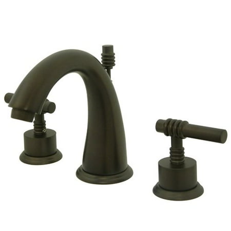 Kingston Bathroom Sink Faucet - Kingston Brass Milano Widespread Bathroom Sink Faucet with Brass Pop-up