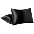 thumbnail image 1 of Unique Bargains Satin Pillowcases with Envelope Closure 2pcs, 1 of 9