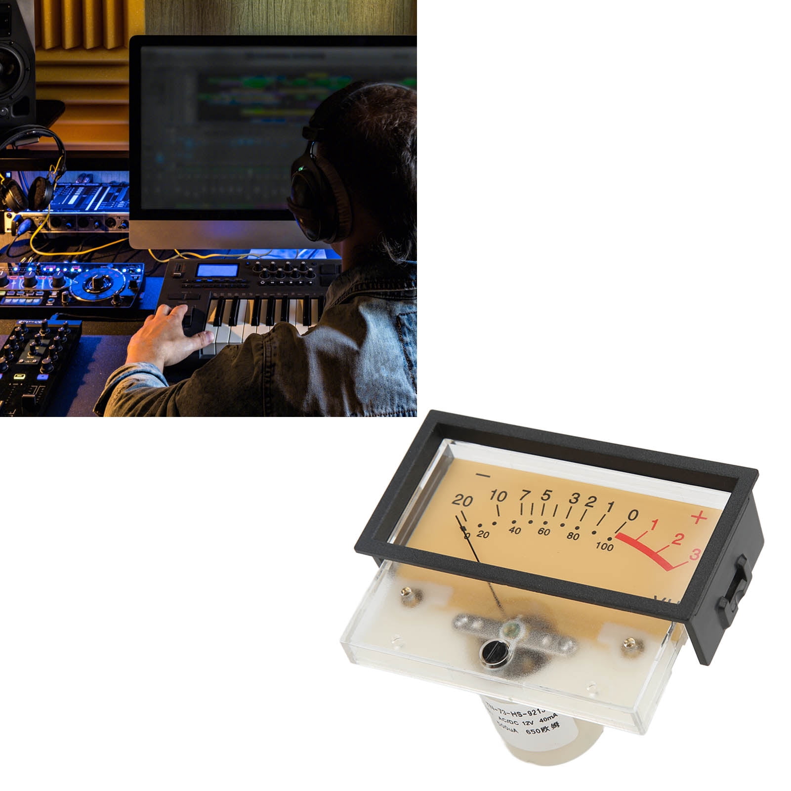 VU Meter, Power Meter Meter High Accuracy Performance For Home Audio For  DIY For Recording Studios 
