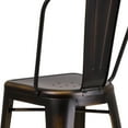 thumbnail image 3 of Commercial Grade 4 Pack 30" High Distressed Copper Metal Indoor-Outdoor Barstool with Back, 3 of 9
