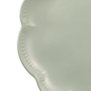 Sango Bethany 12-Piece Sage Stoneware Dinnerware Set with Scallop Design