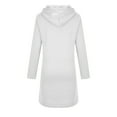 thumbnail image 6 of fartey Women Plus Size Zip Up Hooded Sweatshirts Casual Fleece Lined Long Hoodies Warm Comfort Fashion Curved Hem Solid Hooded Coat Long Sleeves Hoodie Jacket With Pockets Drawstring, S-5XL, 6 of 9