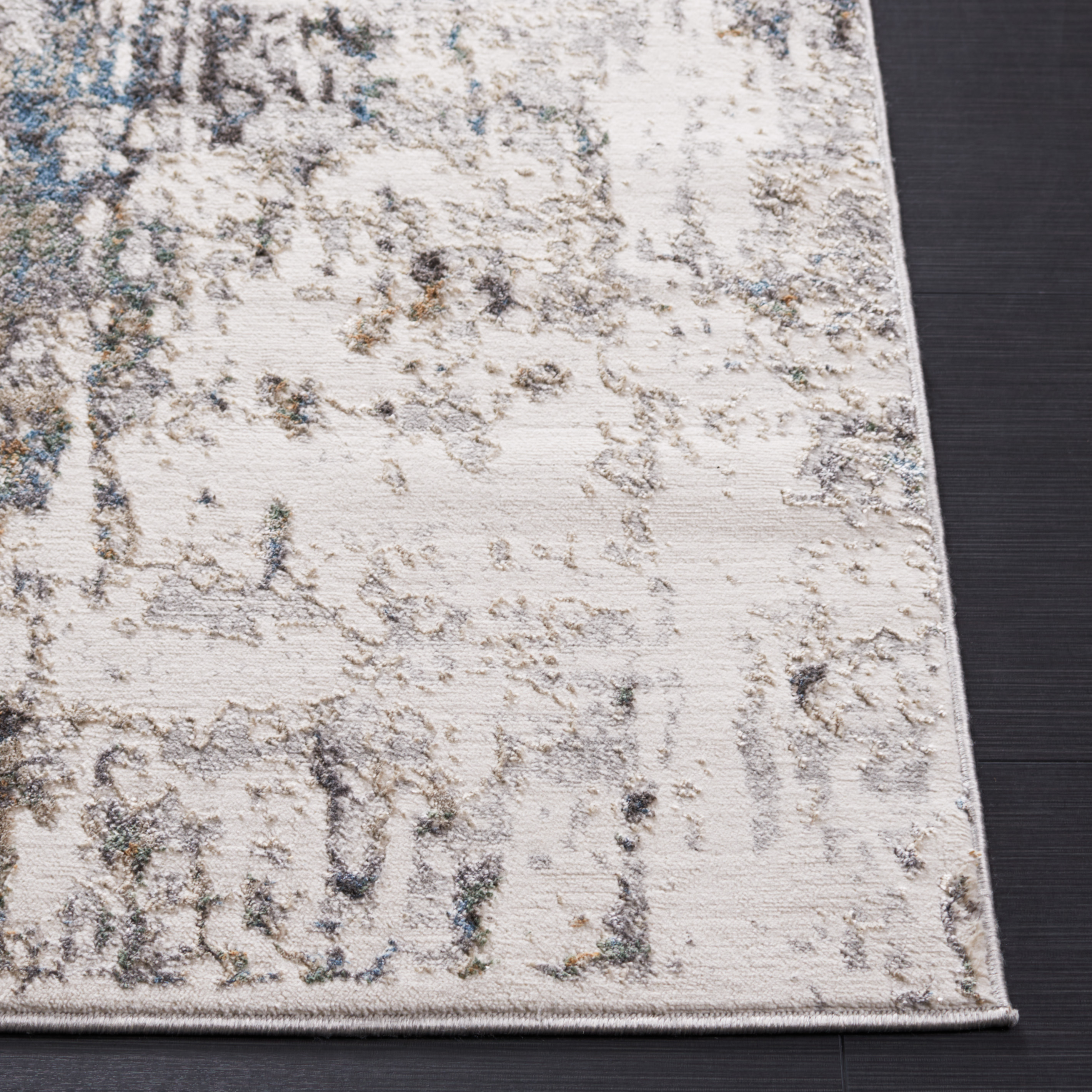 SAFAVIEH Bel Air Faith Abstract Area Rug, Gray/Blue, 5'5" x 7'7"