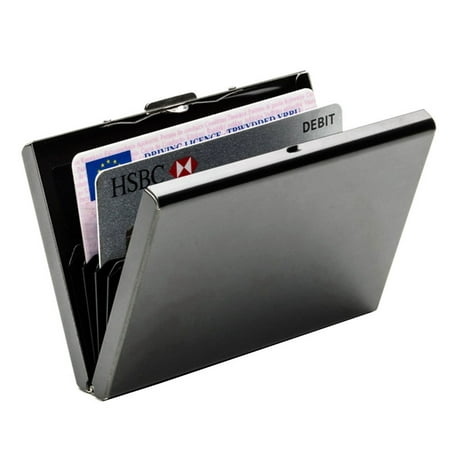 Fancyleo 2019  Metal Porte Carte Pocket Card Holder Creditcard Wallet Stainless Steel Bank Card Case Waterproof Rfid Blocking