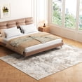 thumbnail image 3 of Washable Area Rug for Living Room, NovDeco 6'x9' Non-Slip Neutral Abstract Beige Indoor Rug, Low Pile Stain Resistant Carpet for Bedroom Dinning Room, 3 of 11