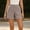 18# Coffee, variant on Gingham Cotton Shorts for Women 2026 Summer Casual Elastic Waist Rolled Hem Loose Lightweight Cute Plaid Shorts Sky Blue M