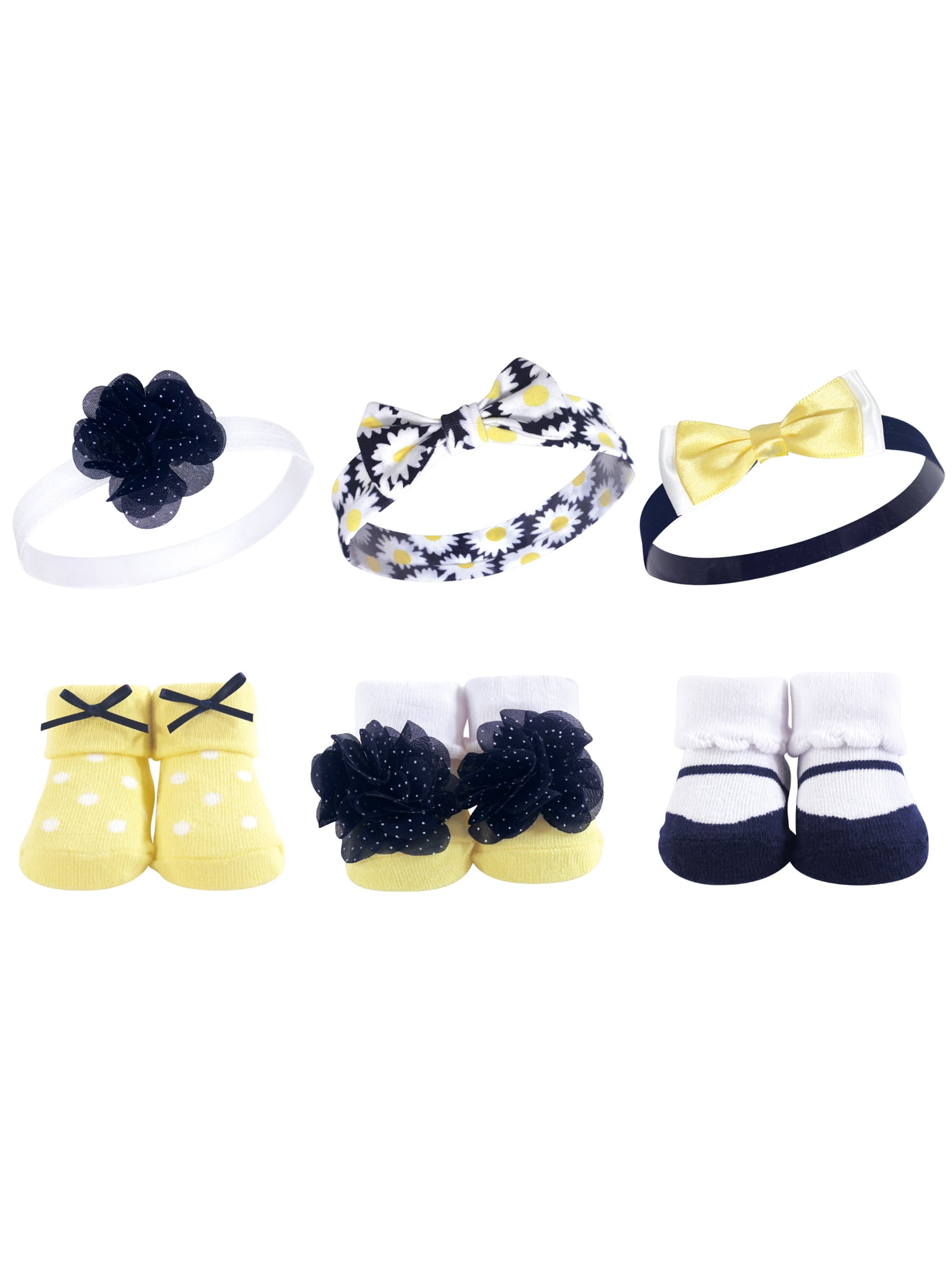 Headbands and Socks, 6pc Set (Baby Girls)