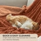 thumbnail image 2 of Manta Bedsure Gentlesoft Sherpa Fleece Talla Twin Naranja, 2 of 7