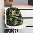 thumbnail image 6 of Goofa Camouflage Dinosaur Print Casual Backpack for Women Men,Waterproof High School Bookbag,Lightweight Travel Daypack,Classic College Backpack,Laptob Backpack, 6 of 6