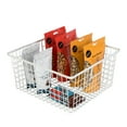 thumbnail image 2 of Smart Design Nestable Basket Organizer with Handles - 12 x 12 x 6 inches - White - Set of 4, 2 of 7