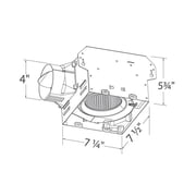 Open Box Delta Electronics 100 CFM Bath Fan Edge Lit Dimmable LED Light