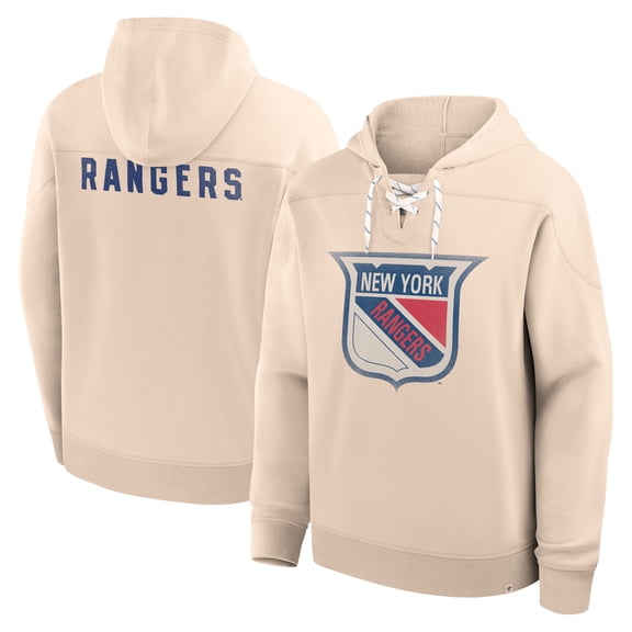Men's Fanatics Cream New York Rangers Vintage Hoodie