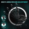 thumbnail image 6 of JONPONY Big and Tall Gaming Chair with Bluetooth Speakers Gamer Chair with Footrest Game Chair with Lumbar Support and 360-Swivel Seat and Headrest for Adults, Black, 6 of 10