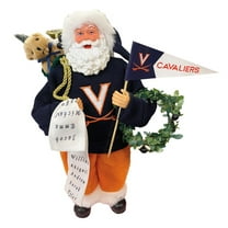Virginia Cavaliers 12" Santa Figure