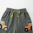 thumbnail image 5 of ZACPNCV Toddler Boys Knit Shorts Baby Summer Cotton Pull-on Active Jogger Shorts Car Printed Elastic Waist Shorts with Pockets Gray 5-6 Years, 5 of 6