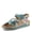 TURQUOISE MULTI, variant on L`Artiste Joelina Dazi Ankle Strap Hand Painted Leather Floral Sandals